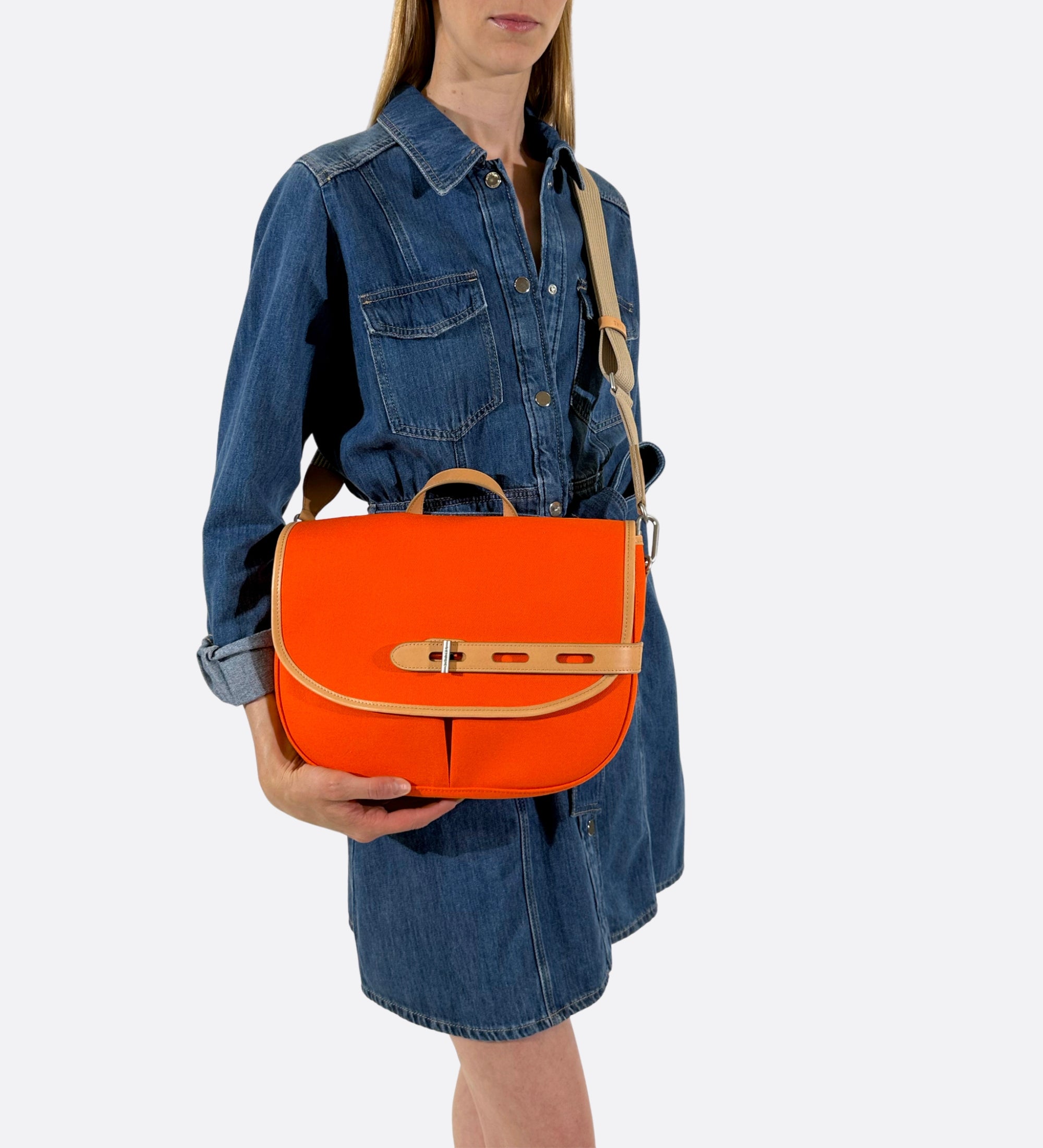 besace made in france THRS orange