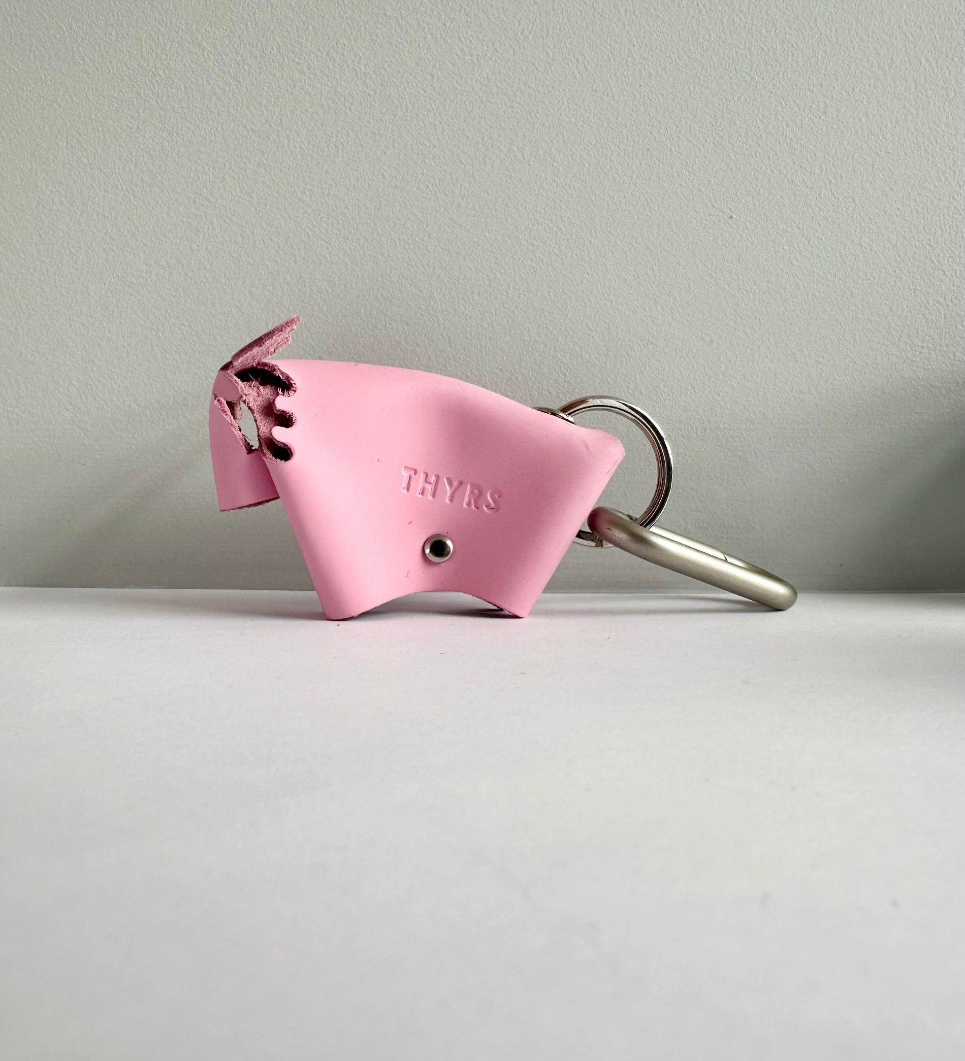 Moose Keychain | Upcycled leather