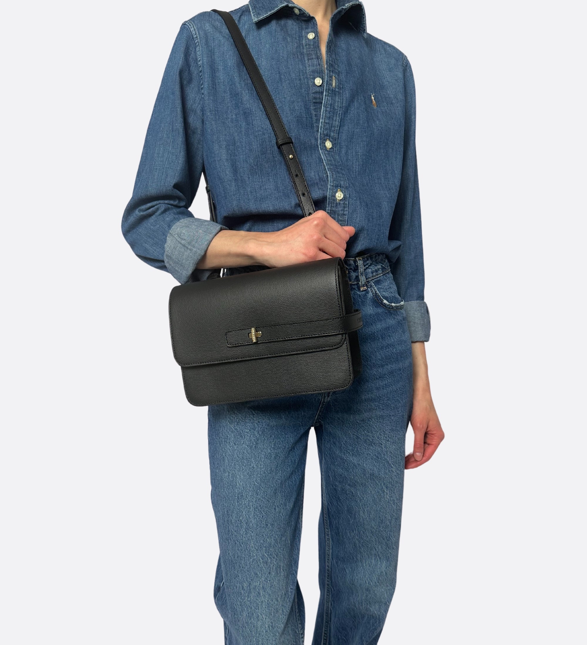 Sac Lalou cuir grainé noir, THYRS