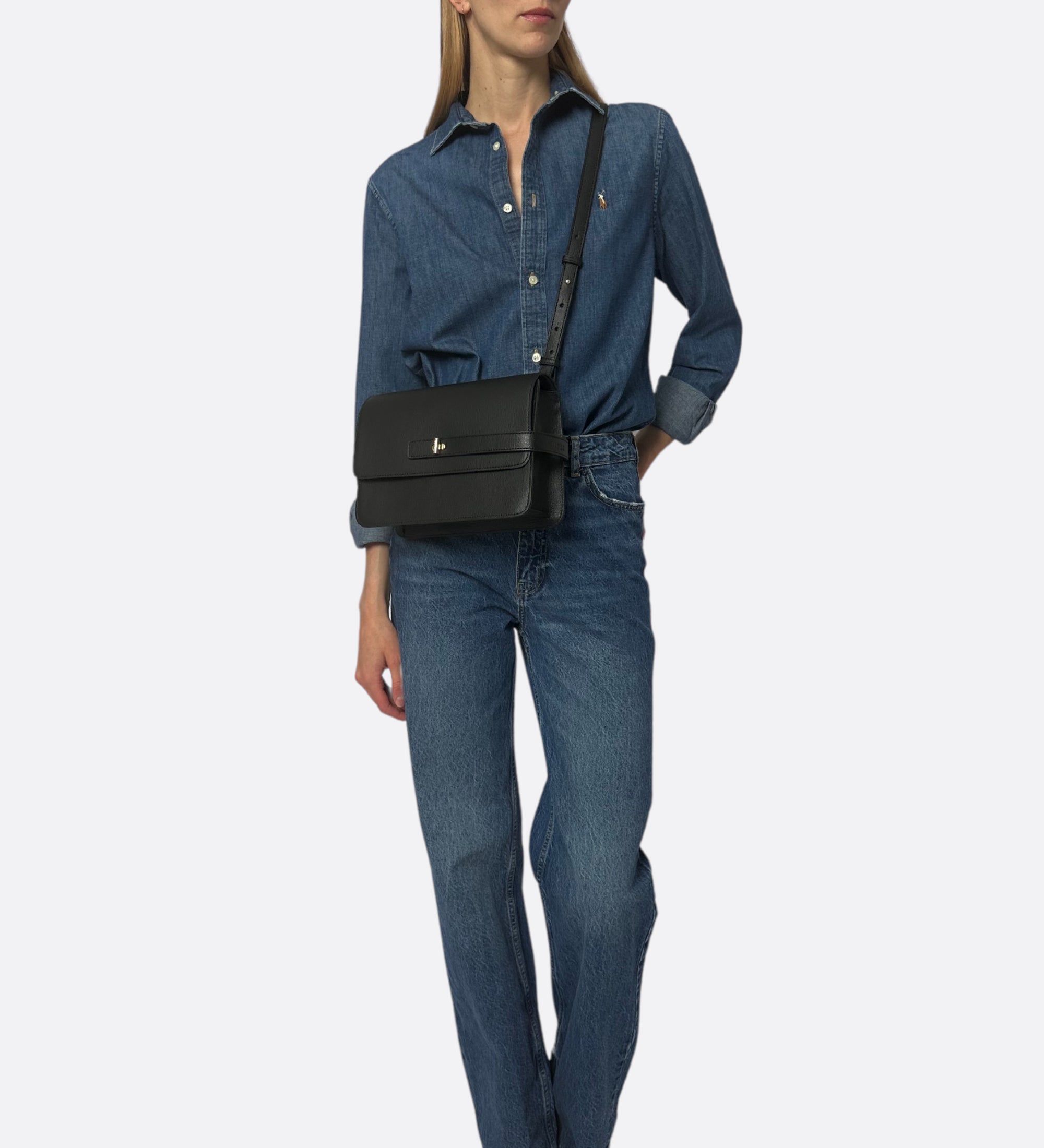 Sac Lalou cuir grainé noir, THYRS