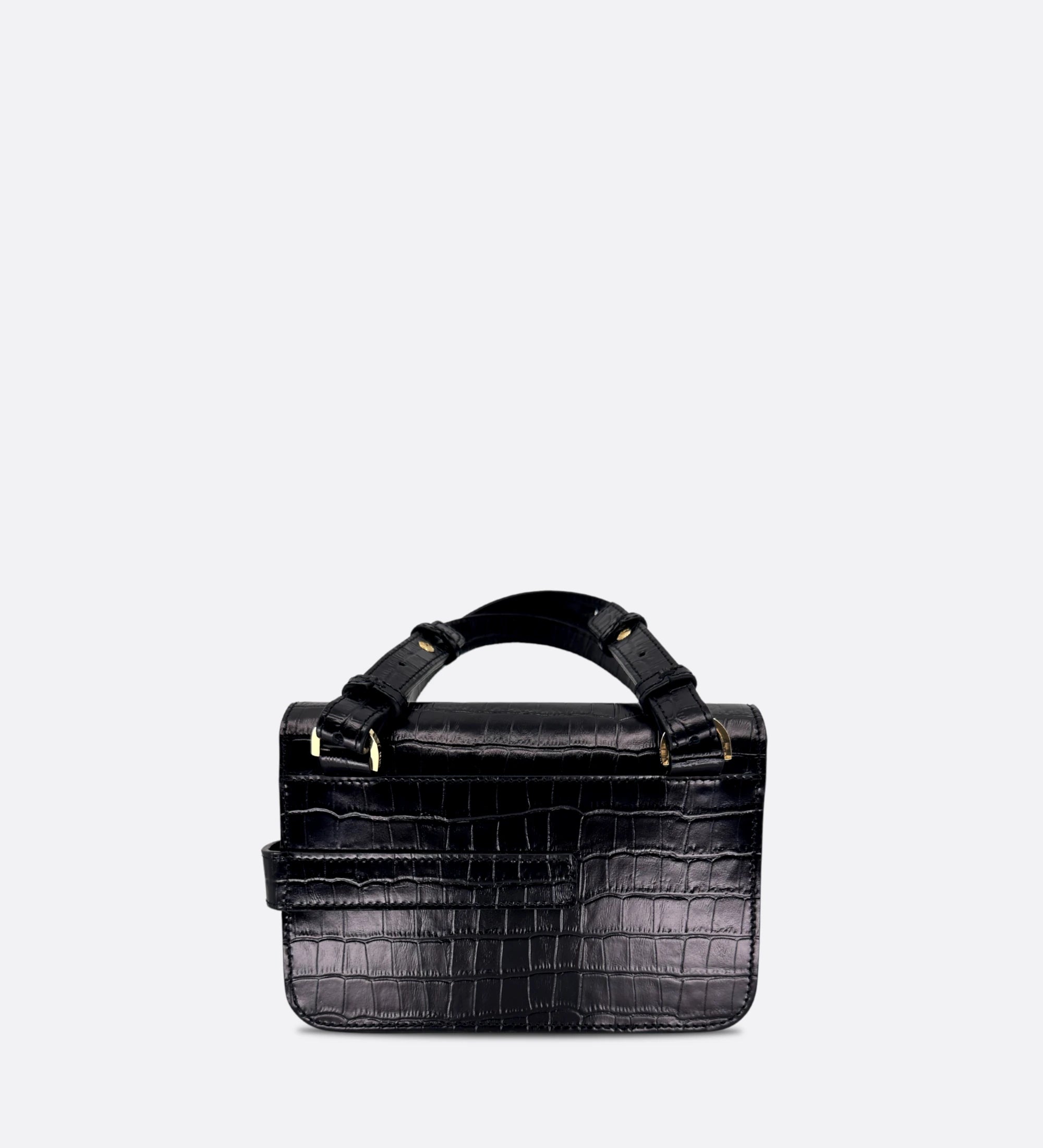 Petit Lalou, cuir croco noir, THYRS