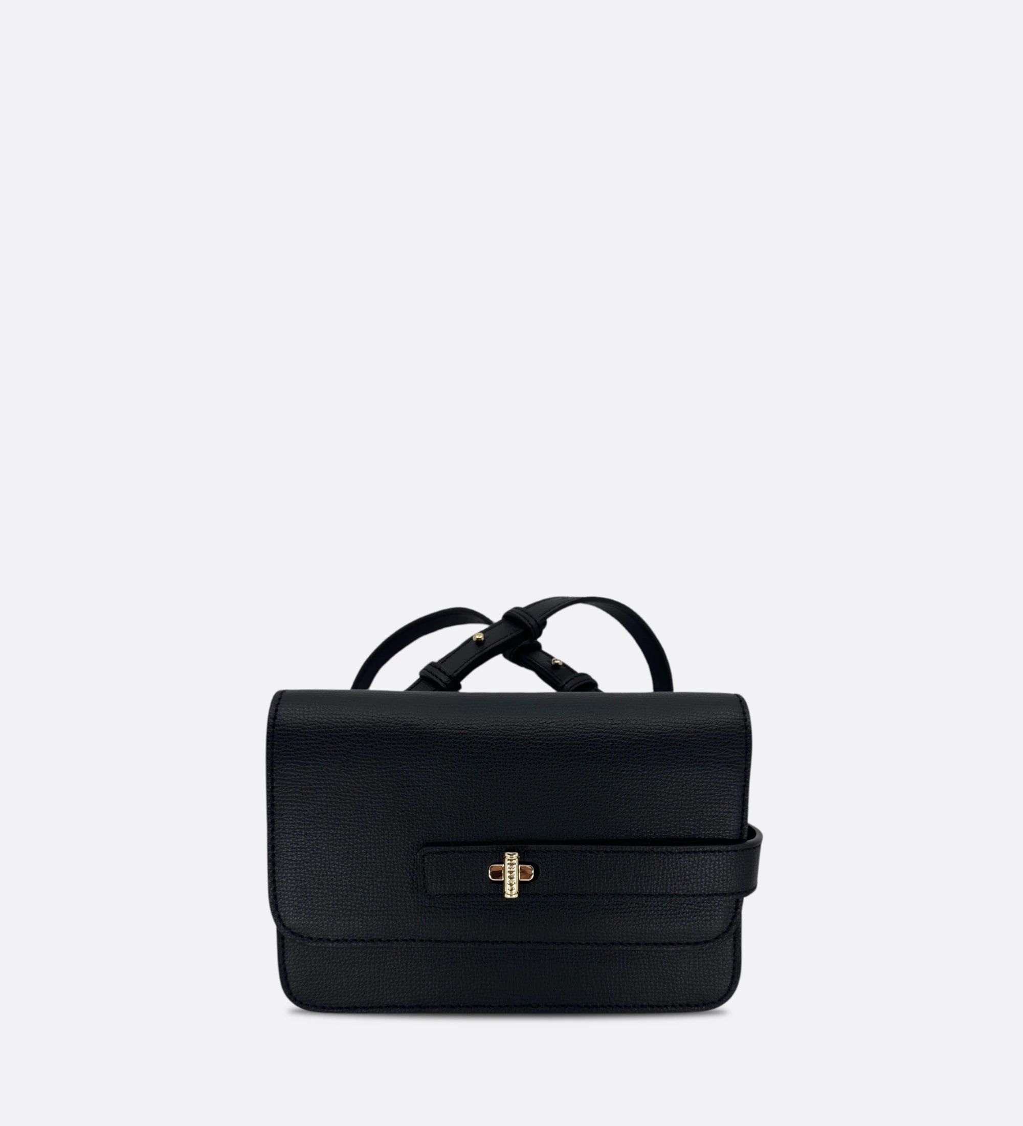 Petit Lalou, cuir grainé noir, THYRS