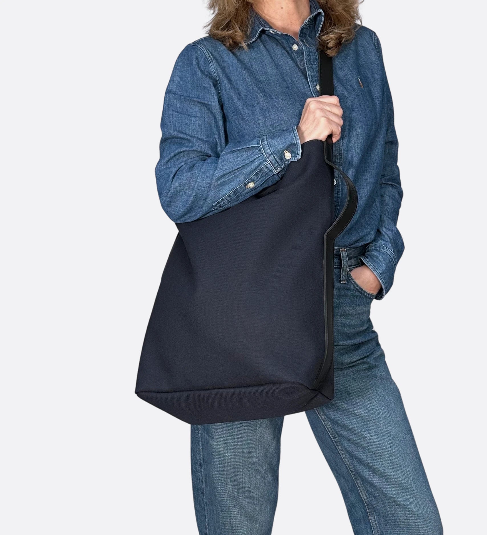 Tote bag Nord Sud marine THYRS