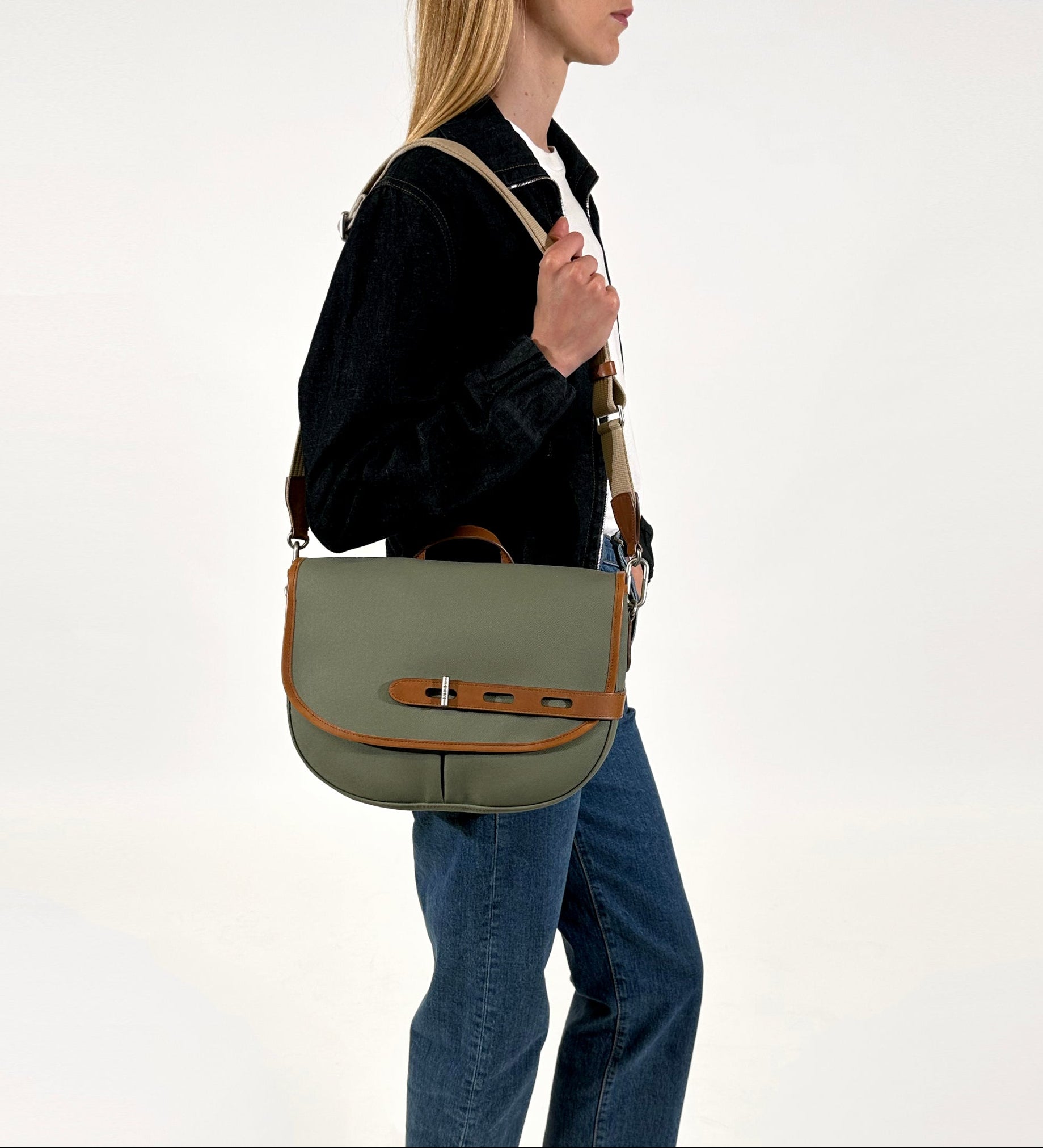 Besace M portée Made in France kaki THYRS