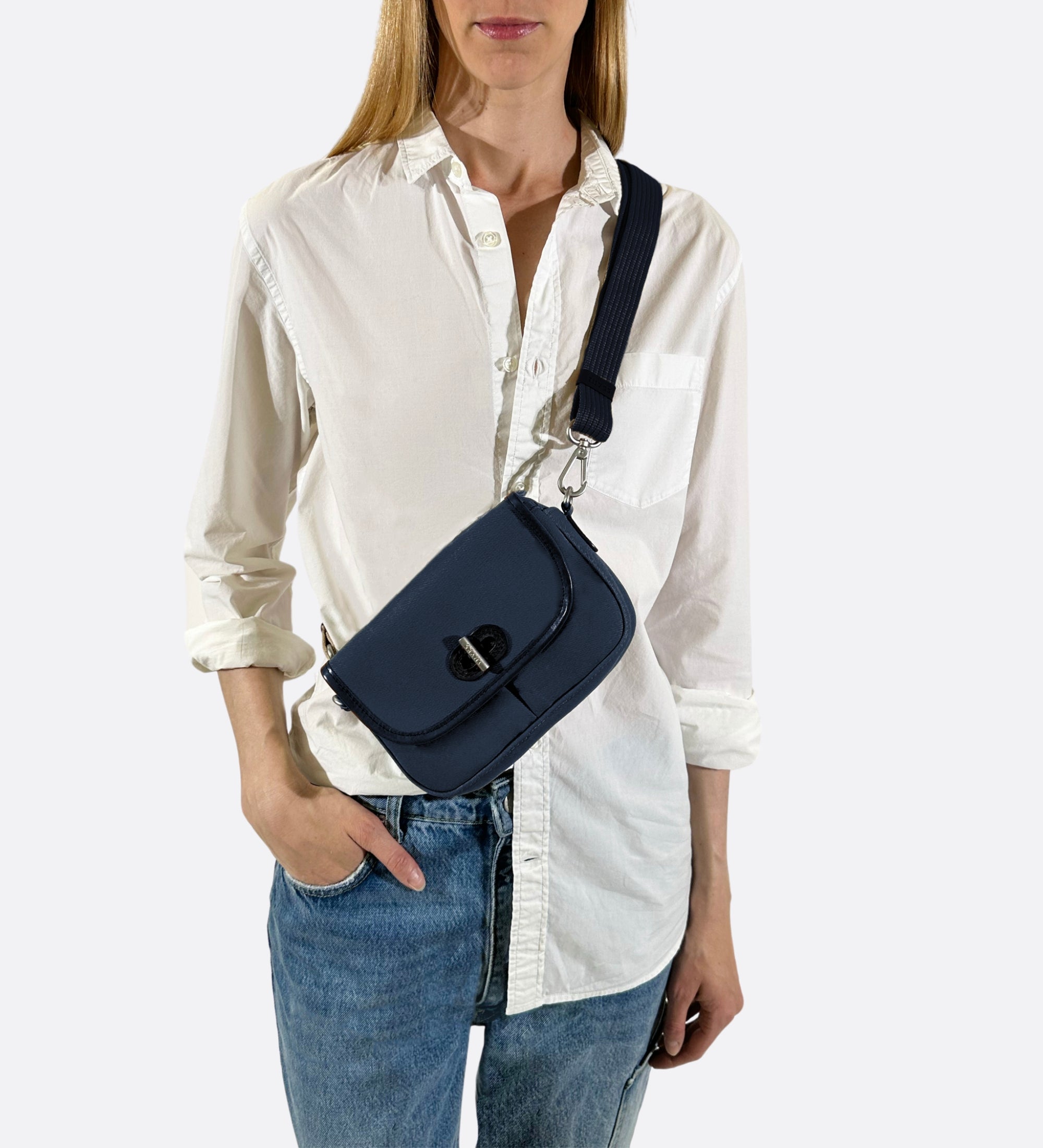 besace marine THYRS fabriquée en France marine