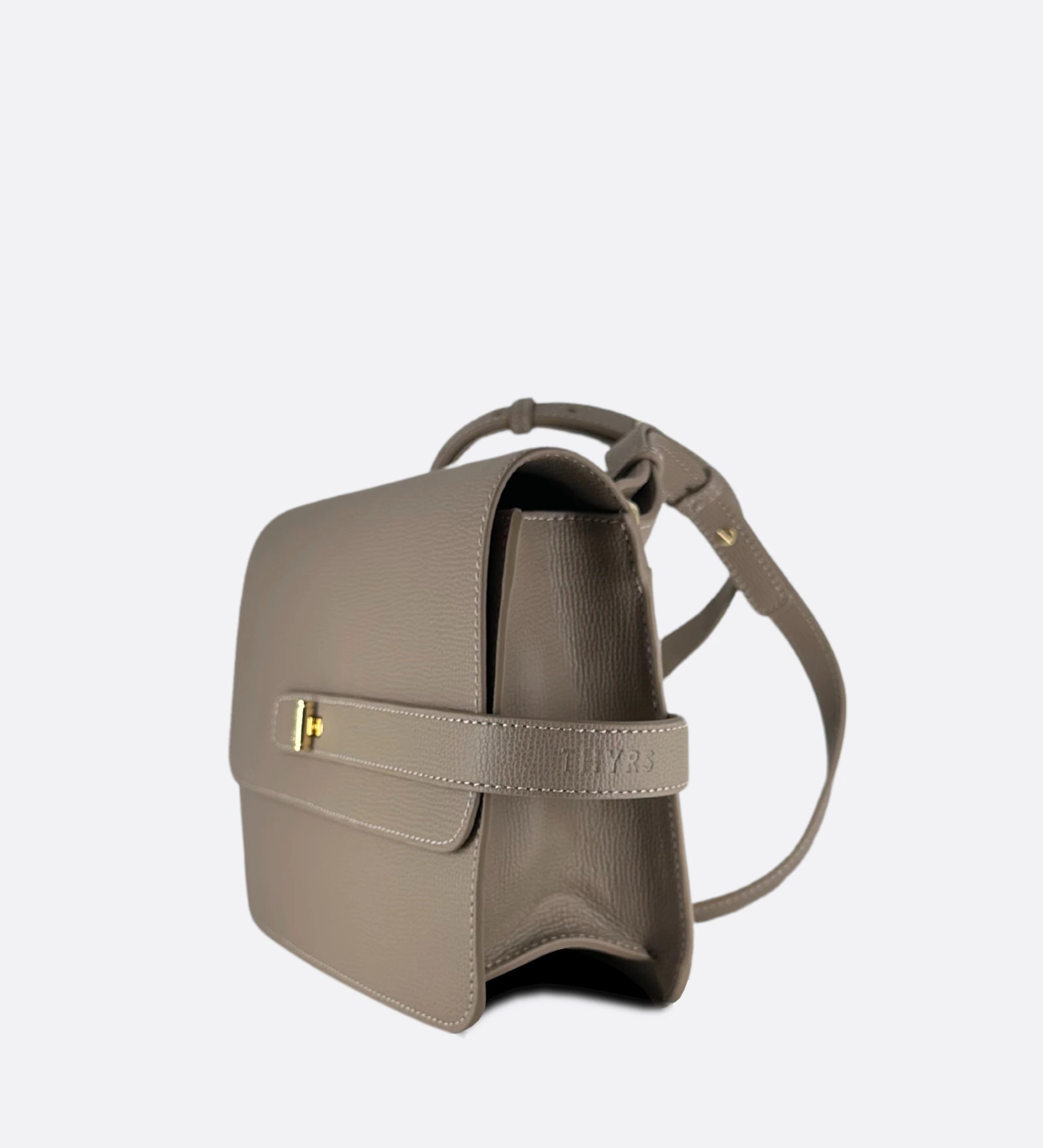 Sac LALOU cuir grainé taupe THYRS