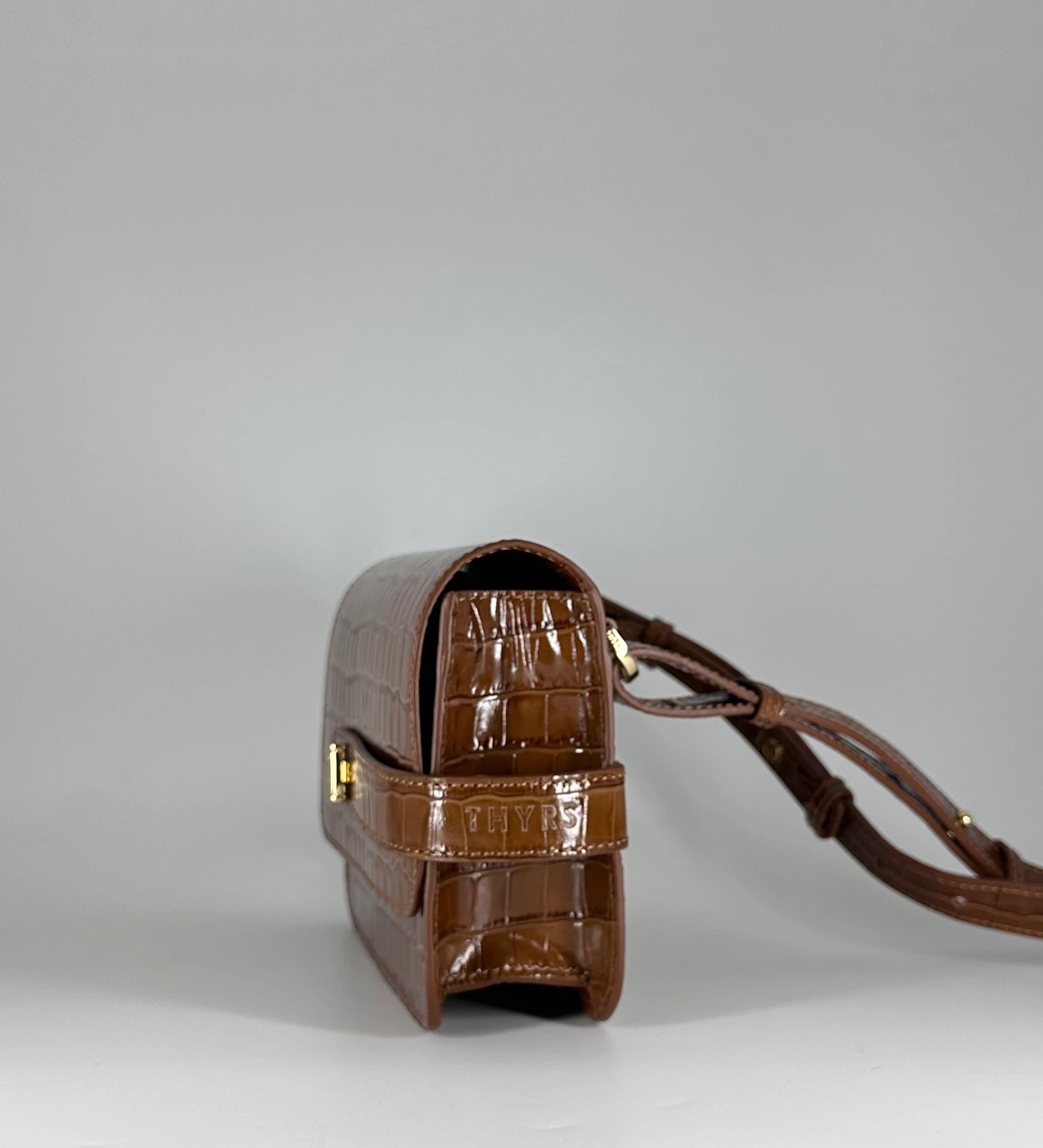 Sac petit LALOU croco noisette THYRS
