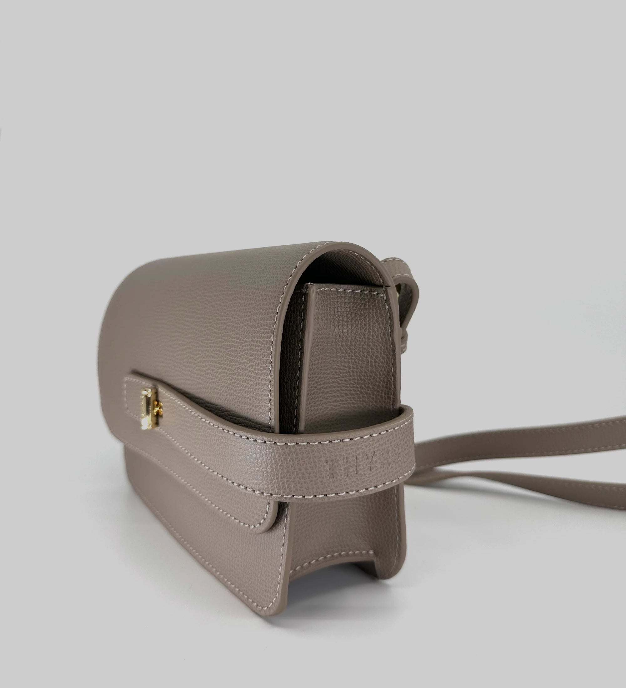 Sac petit LALOU cuir grainé taupe THYRS