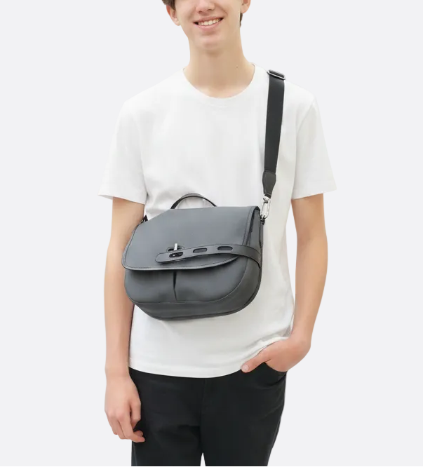 Double Twill Satchel Bag | M