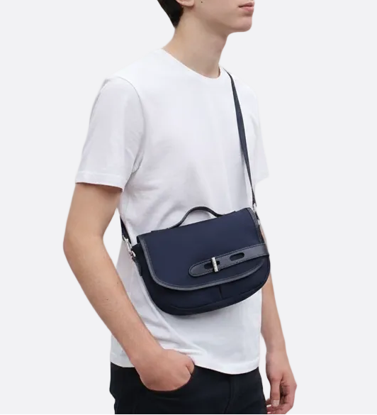 Umhängetasche aus doppeltem Twill | S