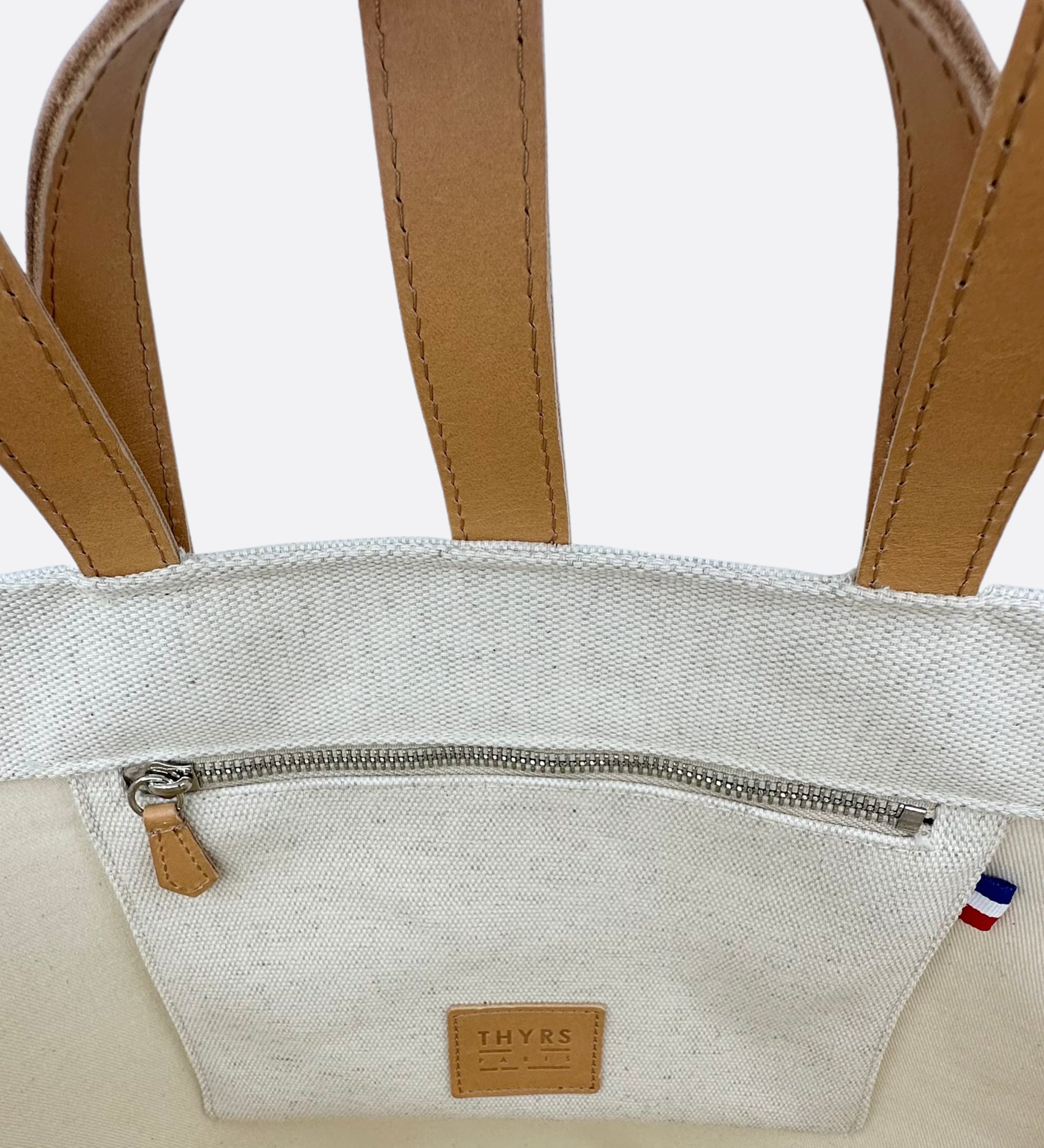 Tote bag en tissu natté chanvre coton bio, THYRS