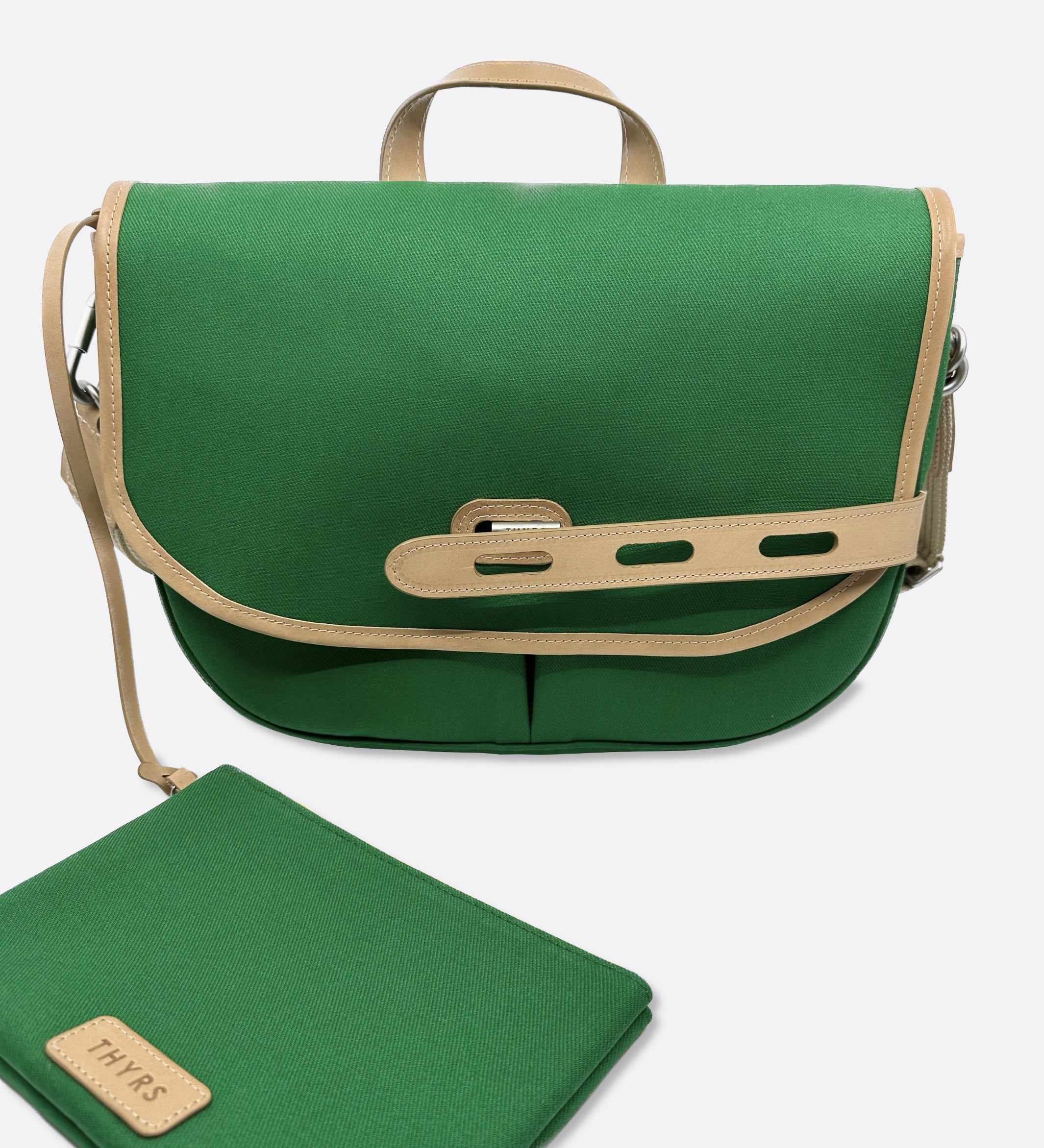 besace made in france THYRS vert